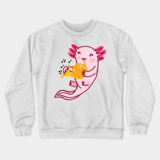 French Horn Axolotl Crewneck Sweatshirt